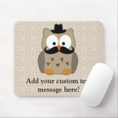 Owl met snor en Pet Muismat (Met muis)