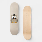 Owl met snor en Pet Skateboard (Voorkant)