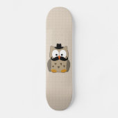 Owl met snor en Pet Skateboard (Voorkant)