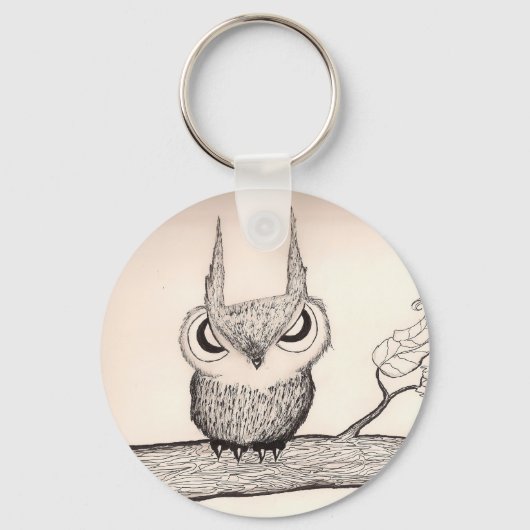 Owl met stand - Sleutelhanger (Voorkant)