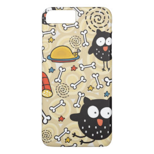 Owl met vleespatroon Case-Mate iPhone case