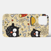 Owl met vleespatroon Case-Mate iPhone case (Achterkant (horizontaal))