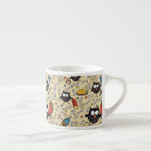 Owl met vleespatroon espresso kop (Rechts)