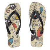 Owl met vleespatroon teenslippers (Voetbed)