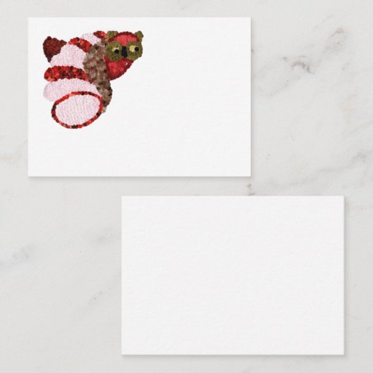 Owl Mighty Appointment Card Afsprakenkaartje (Voorkant / Achterkant)