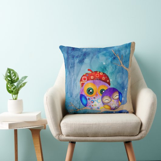 Owl Moeder Pillow Kussen (Stoel)