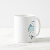 Owl Mok, Blauwgroen Mok van de Barn Owl (Voorkant rechts)