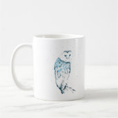 Owl Mok, Blauwgroen Mok van de Barn Owl (Links)