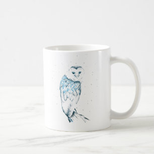 Owl Mok, Blauwgroen Mok van de Barn Owl