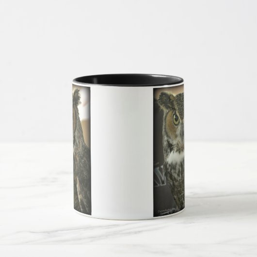 Owl Mok Two-Afbeelding Sjabloon (Midden)