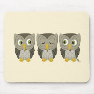 Owl Mousepad Muismat