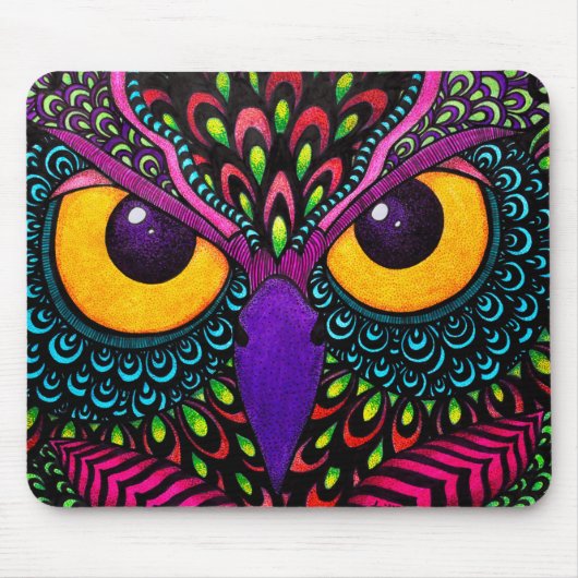 Owl Mousepad Muismat (Voorkant)
