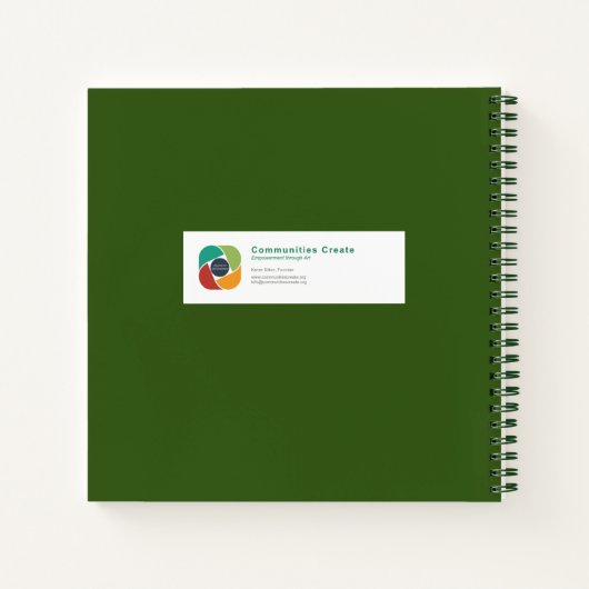 Owl mozaïekspiraal notitieboek (Achterkant)