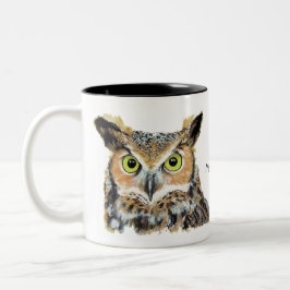 Owl mug design tweekleurige koffiemok
