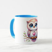 Owl mug mok (Voorkant links)