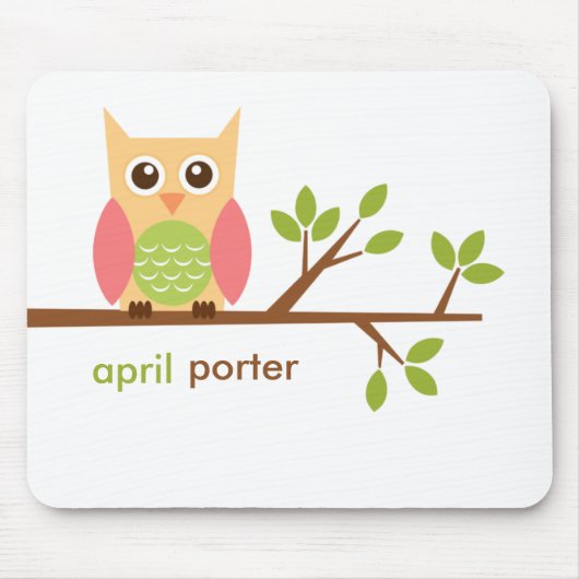 Owl muispad muismat (Voorkant)