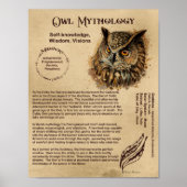 OWL MYTHOLOGY POSTER (Voorkant)