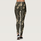 Owl Natuur Bird Art in Brown Leggings (Achterkant)