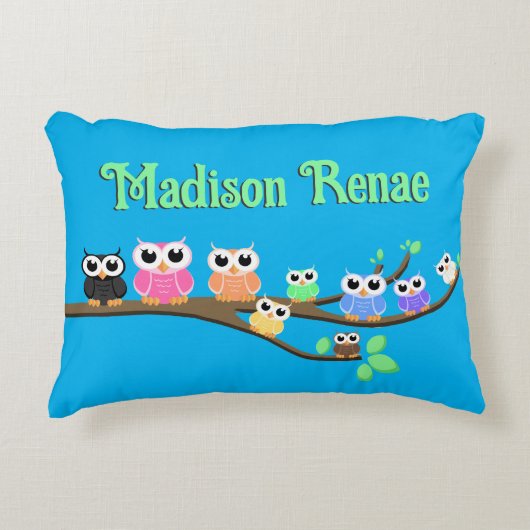 "Owl nu samen" Accent Kussen (Voorkant)