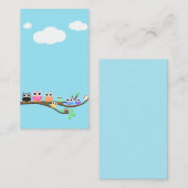 "Owl nu samen" Blank Visitekaartje (Voorkant / Achterkant)