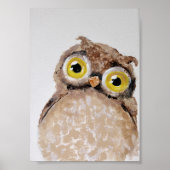 Owl Nursery Wall Art Poster (Voorkant)