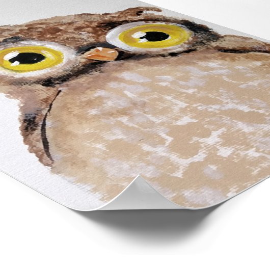 Owl Nursery Wall Art Poster (Hoek)