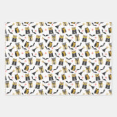 OWL-O-WEEN Halloween Gift Wrap Sheets Inpakpapier Vel (Voorkant)