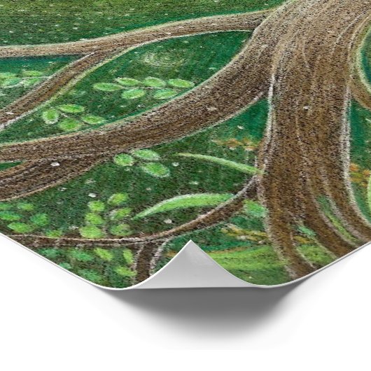 "Owl of Minerva" Art Poster bronze matte uv (Hoek)