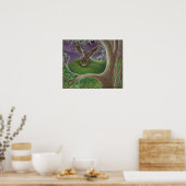 "Owl of Minerva" Art Poster bronze matte uv (Keuken)