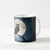 Owl on a Magical Night Koffiemok (Voorkant rechts)