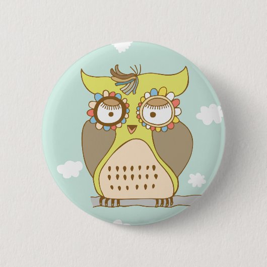 Owl Ontbreekt u Ronde Button 5,7 Cm (Voorkant)