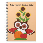 Owl-ontwerp Notitieboek (Voorkant)