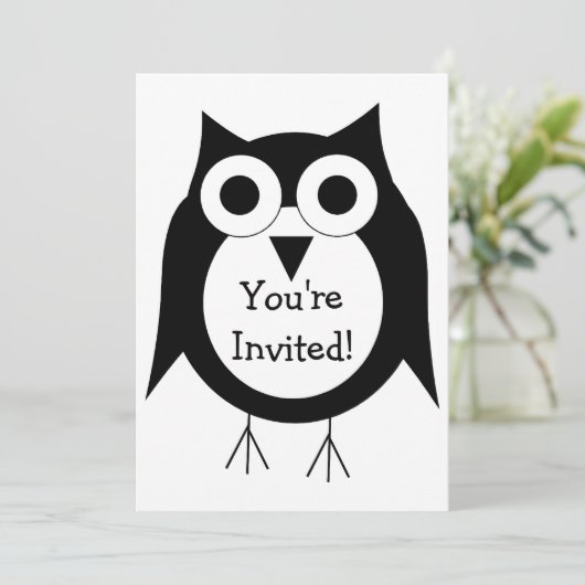 Owl ontwerp om het even welke gelegenheid kaart (Staand voorkant)