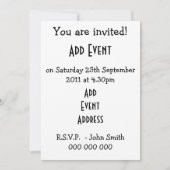 Owl ontwerp om het even welke gelegenheid kaart (Achterkant)