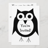 Owl ontwerp om het even welke gelegenheid kaart (Voorkant / Achterkant)