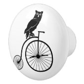 Owl op bike keramische knop (Rechts)