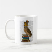 Owl op boeken koffiemok (Links)
