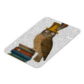 Owl op boeken magneet (Linkerzijde)