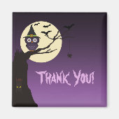 Owl op boomtak Halloween Dank u Magnet (Voorkant)