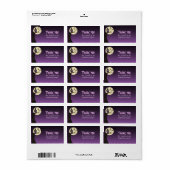 Owl op boomtak het Etiket van het Etiket van de Fa (Full Sheet)