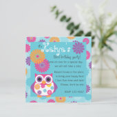 Owl op de Bright Side Kaart (Staand voorkant)