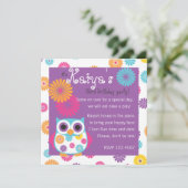 Owl op de Bright Side Kaart (Staand voorkant)