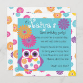 Owl op de Bright Side Kaart (Voorkant / Achterkant)