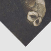 Owl op donkere achtergrond tissuepapier (Detail)