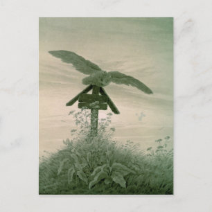 Owl op een graf, 1836-7 briefkaart