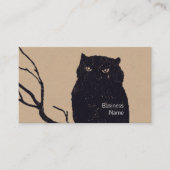 Owl op een Tak Visitekaartje (Voorkant)