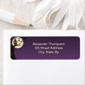 Owl op het Etiket van het Adres van de Terugkeer v (Insitu)