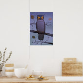 Owl op het Poster van de Tak (Keuken)