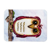 Owl op Rest Magneet (Horizontaal)