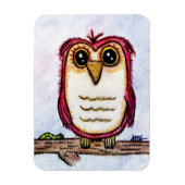 Owl op Rest Magneet (Verticaal)